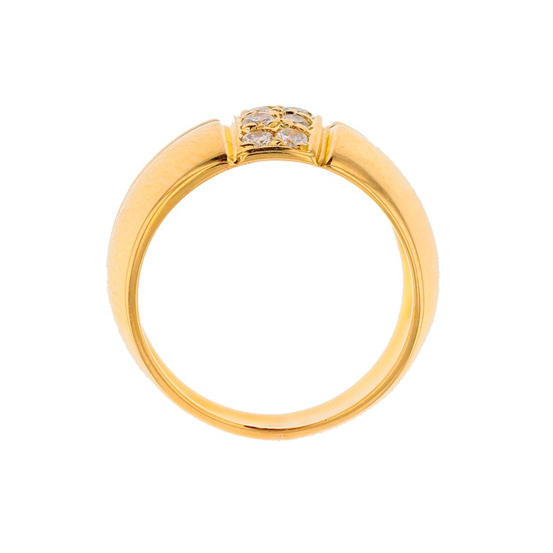 Bague diamants 0.30 carat en or jaune