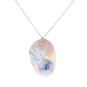 Collier perle en or blanc