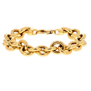 Bracelet maille forçat en or jaune 30.12g