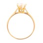 Solitaire diamant 0.65 carat en or jaune