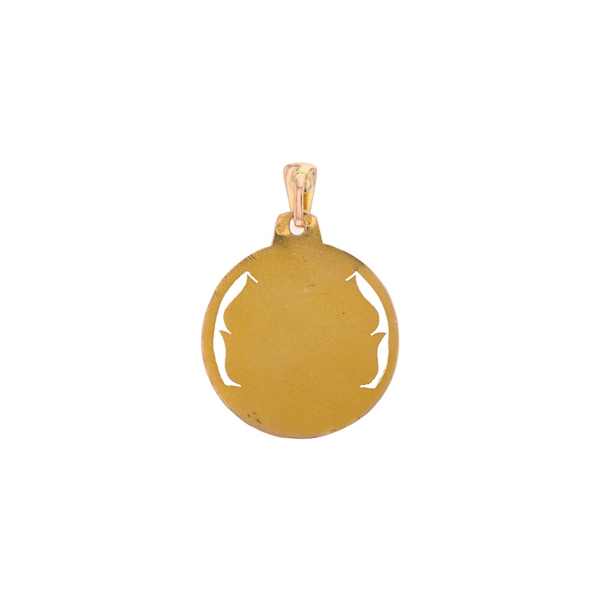 Pendentif Médaille Vierge Marie En Or Jaune 18k - Occasion - Bijou Religieux