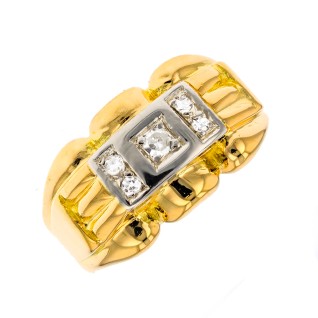 Bague vintage diamants 0.08...