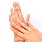 Bague or gris diamant (s) 