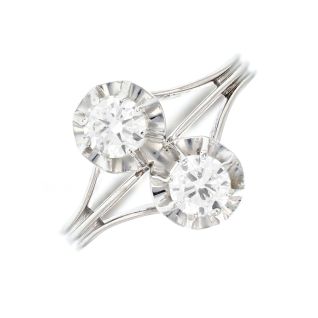 Bague or gris diamant (s)