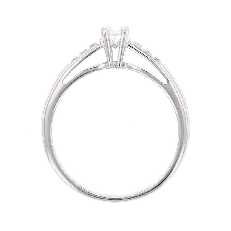 Bague or gris diamant (s) signé Bague or gris diamant (s) signé