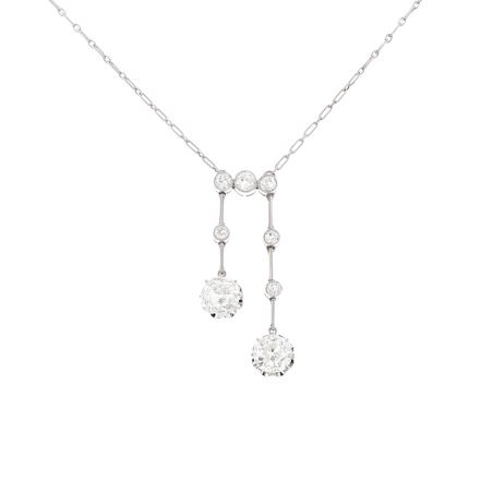 collier or gris diamant(s) t. ancienne