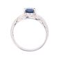 Bague or gris saphir et diamant(s) 
