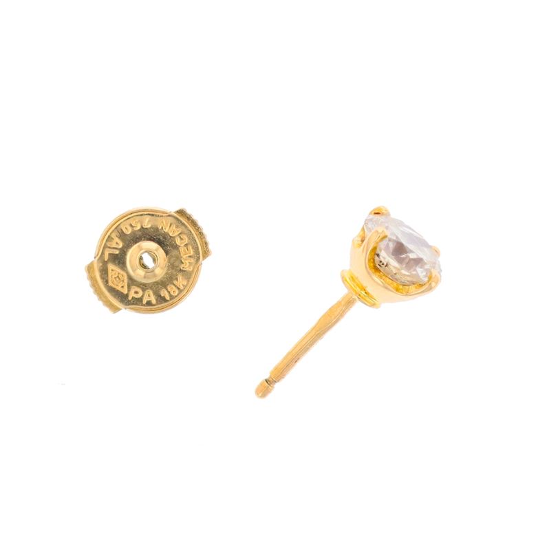 Boucles d'oreilles or jaune diamant (s) Boucles d'oreilles or jaune diamant (s)