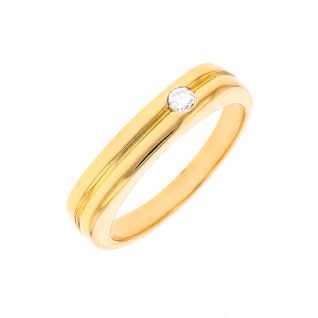 Alliance or jaune diamant (s)