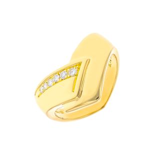 Bague or jaune diamant (s)