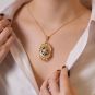 Pendentif or jaune Perle 