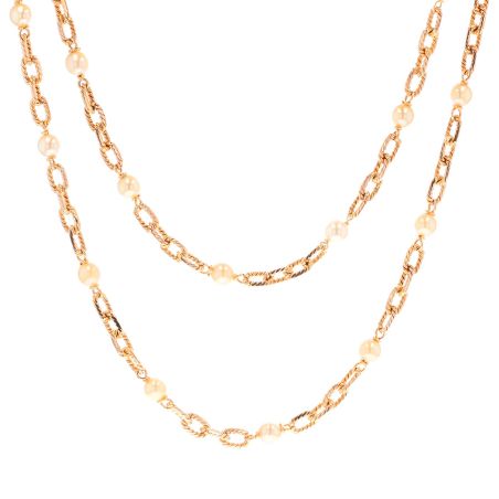collier or jaune Perle