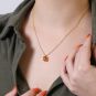 collier or jaune Citrines 
