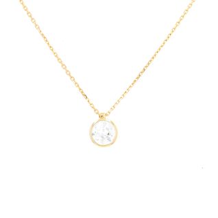 Collier or jaune diamant (s)