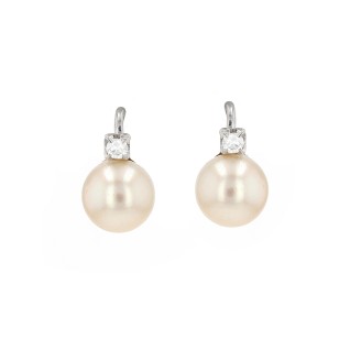 Boucles D'oreilles Diamants Or 18k 4.07g - Occasion Remises à Neuf, 0.18 Carat, Prix Neuf 1700€