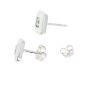 Boucles d'oreilles or gris Topaze 