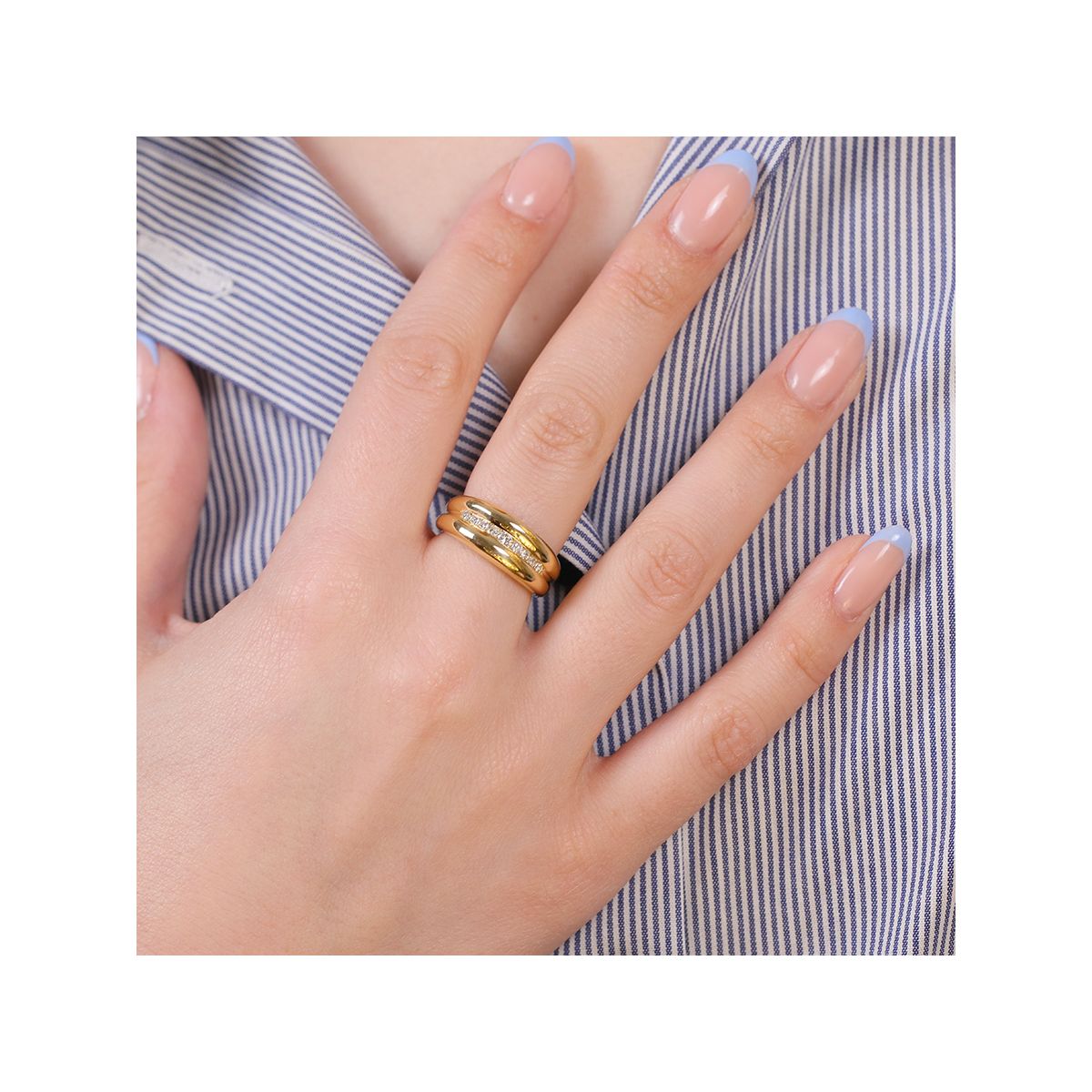 Bague Diamant Or Jaune 18 Carats - Taille US 6 (FR 51), Occasion Très Bon état