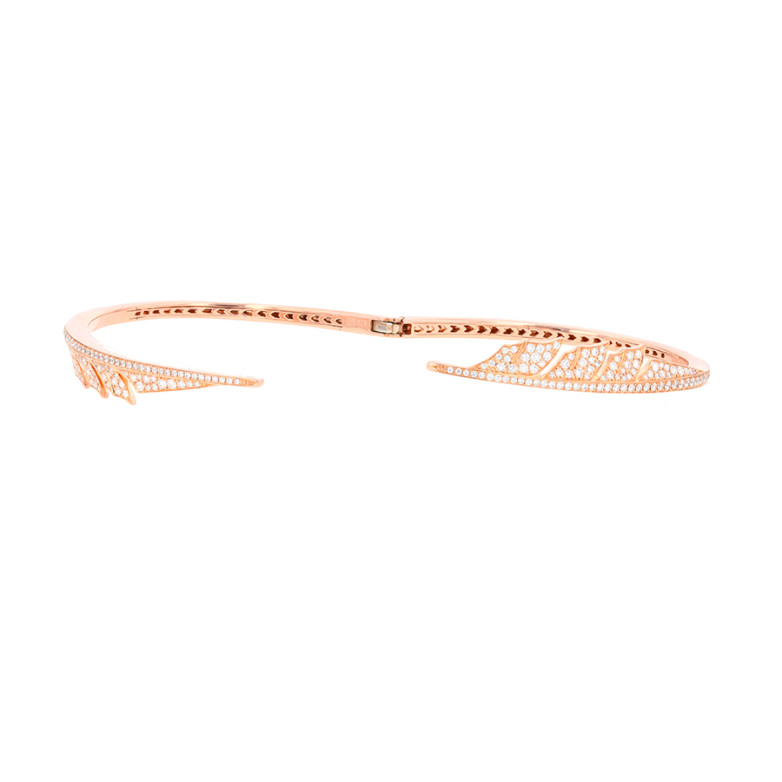 Bracelet plume diamants... Bracelet plume diamants...