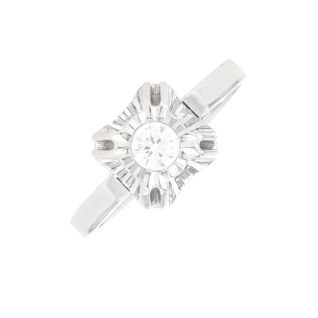 Bague or gris diamant (s) Vintage