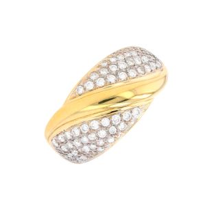Bague or bicolore diamant (s)