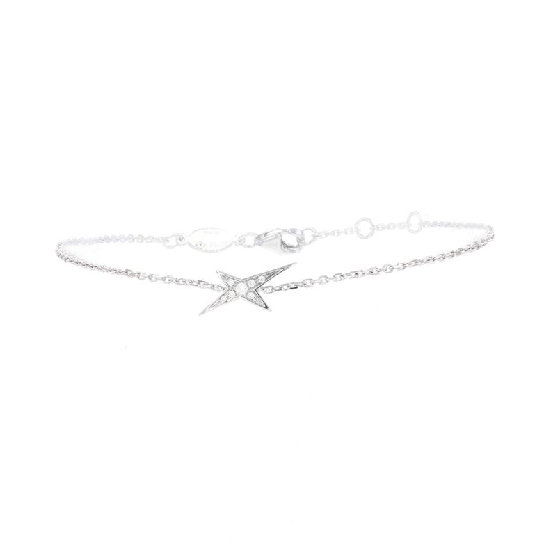 Bracelet or gris diamant (s) signé Bracelet or gris diamant (s) signé
