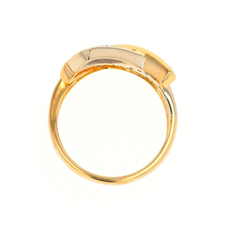 Bague or bicolore diamant (s) Bague or bicolore diamant (s)