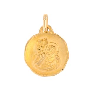 médaille or jaune Vintage