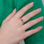 Bague or jaune rubis et diamant(s) 