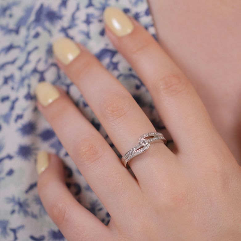 Bague or gris diamant (s) Bague or gris diamant (s)