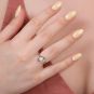 Bague or gris Perle 