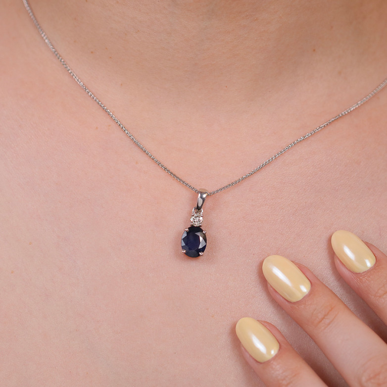 Pendentif saphir 2.53... Pendentif saphir 2.53...