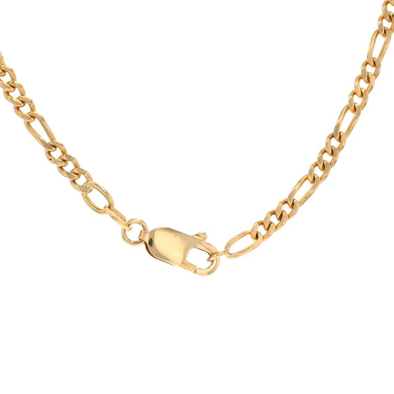 Chaine maille alternée or jaune Chaine maille alternée or jaune