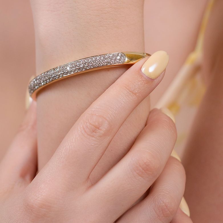 Bracelet or jaune diamant (s) 