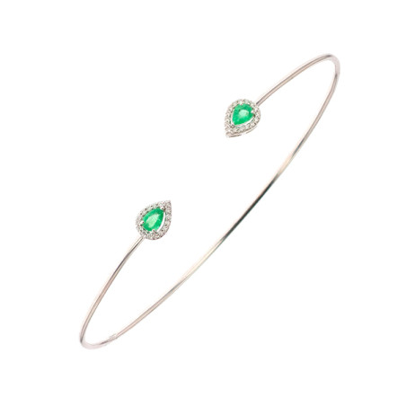 Bracelet émeraudes 0.24...