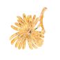 Broche or jaune Rubis Vintage et saphirs