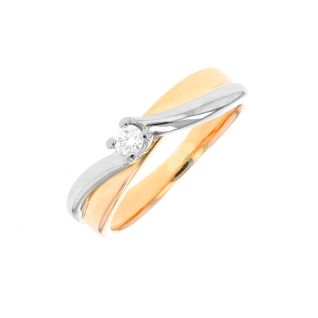 Solitaireor bicolore diamant (s)