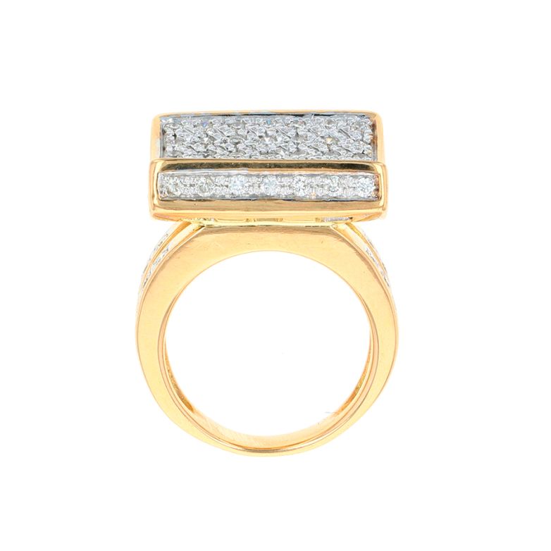 Bague or bicolore diamant (s) 
