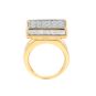 Bague or bicolore diamant (s) 