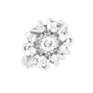 Bague or gris diamant (s) Vintage