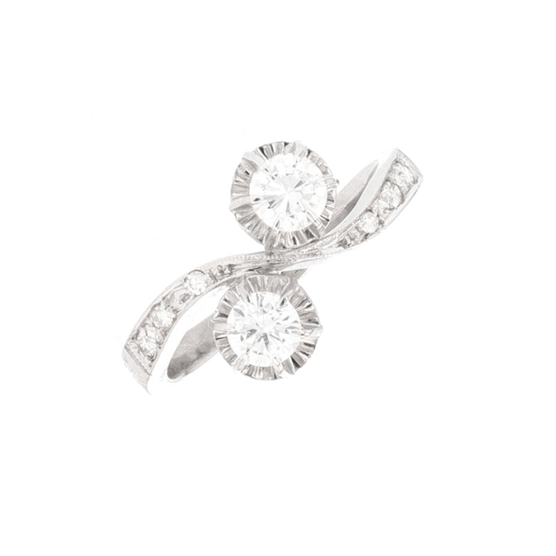 Bague Toi & Moi diamants...