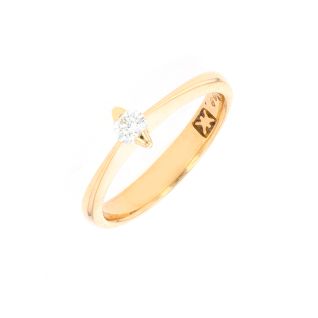 Solitaireor jaune diamant (s)