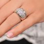 Bague or gris diamant (s) 