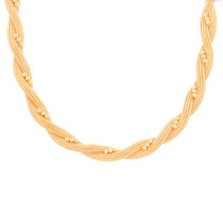 collier or jaune Vintage