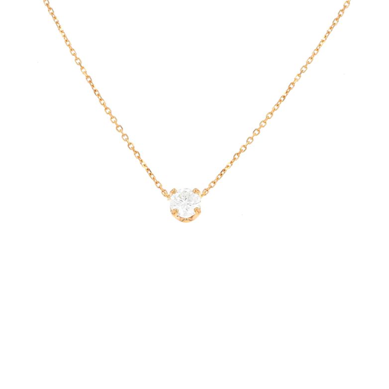 Collier or jaune diamant (s)