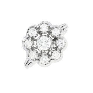Bague or gris diamant (s)