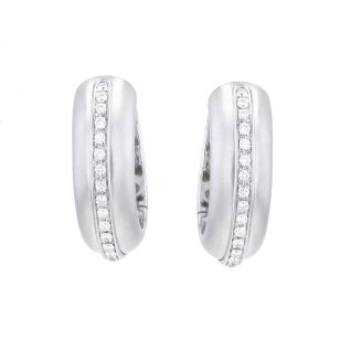 Boucles d'oreilles or gris diamant (s)
