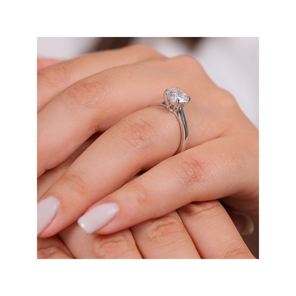 Bague Or 18 Carats Solitaire Diamant 1 Carat - Taille 56, 4,01 G - Occasion, Magnifique