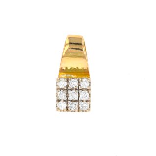 Pendentif or jaune diamant (s)