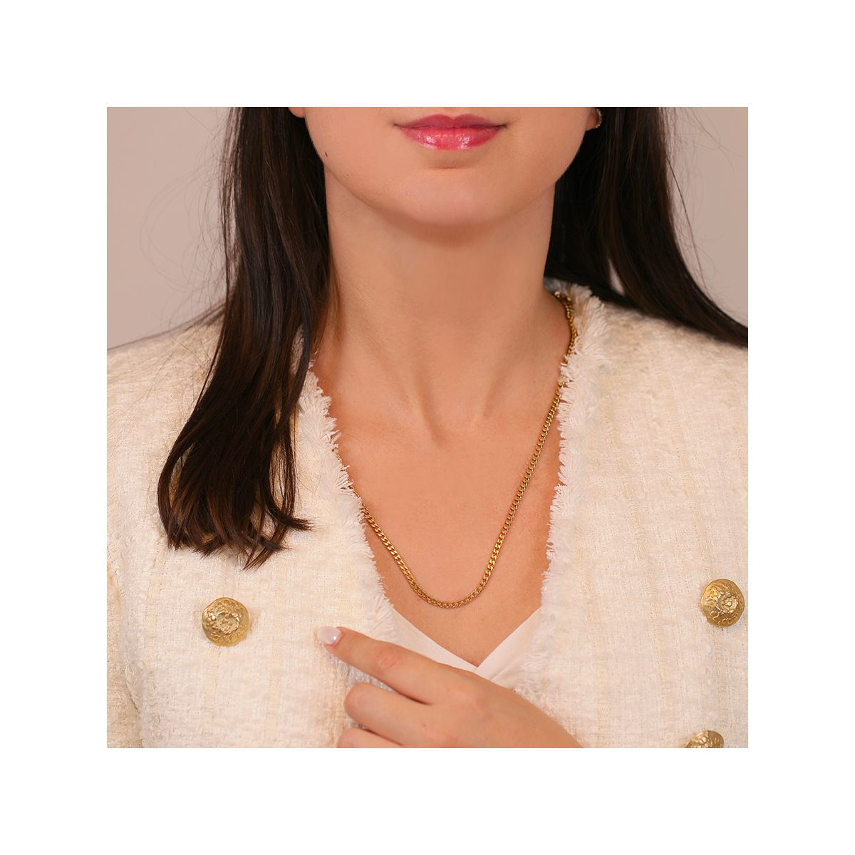 Chaîne Or 18k Maille Gourmette 48cm – Occasion Remise à Neuf, 4.71 Grammes