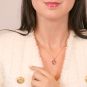 collier or rose diamant (s) 